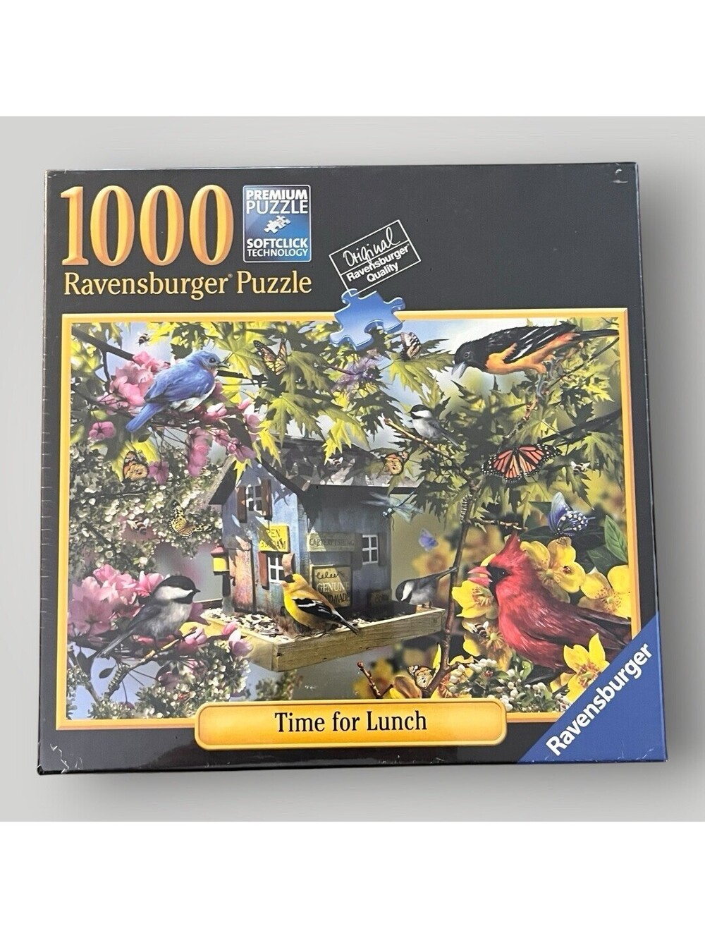 Ravensburger Puzzle 1000 Piece Jigsaw Birds Feeder Sealed "Time for Lunch" New